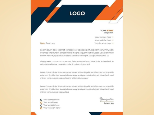 2 Color Letterhead